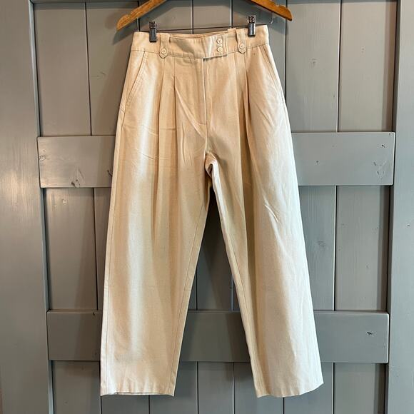 Mod Ref Cream Straight Leg Pants - Picture 2 of 9